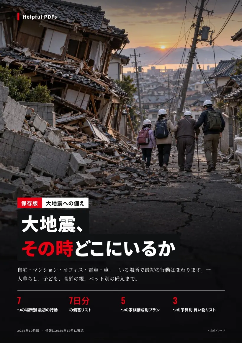 大地震、その時どこにいるか 表紙